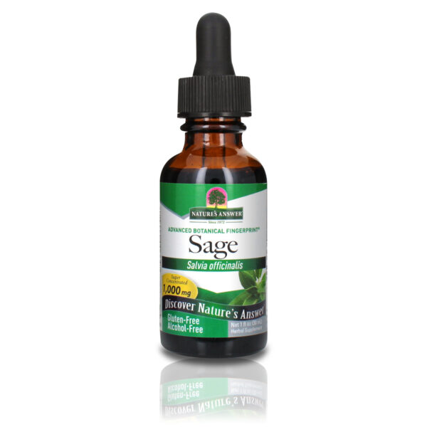 Sage (Salie) extract alcoholvrij 30ml van Nature's Answer