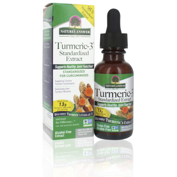 Turmeric-3 (Kurkuma) extract alcoholvrij 30ml van Nature's Answer