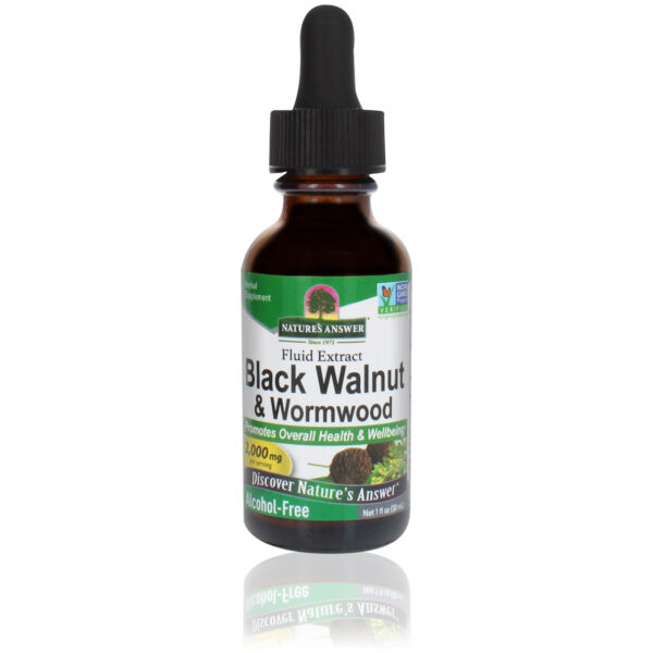 Black Walnut & Wormwood extract alcoholvrij 30ml van Nature's Answer